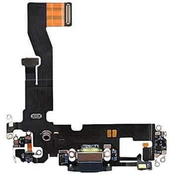 Nabíjací Port Konektor USB Flex Kábel Výmena Modulov Kompatibilný S IPhone 12 Pro 6.1 Palcový (Black)