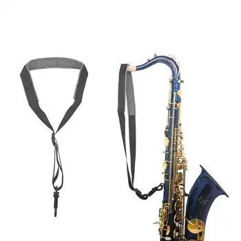 Nastaviteľné Saxofón Krku Popruhu S Hákom Jazdca Hudobný Nástroj Príslušenstvo Pre Saxophones Rohy Basy Clarinets Fagotov Oboes