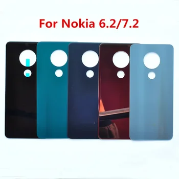 Nokia7.2 Reálne Bývanie Pre Nokia 6.2 7.2 6.3 palcový Kryt Batérie Opravy Zadné Dvere Telefónne Zadné Prípade Logo Samolepiace