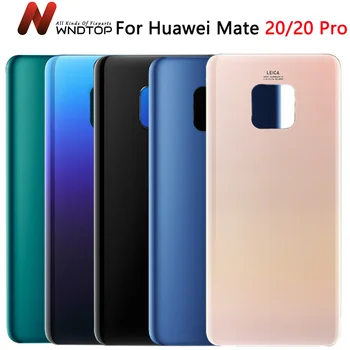 Nové Pre Huawei Mate 20 Zadný Kryt Batérie Zadné Sklo Bývanie Prípade Náhradná Pre Huawei Mate 20 Pro Kryt Batérie