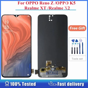 OLED Pre OPPO Reno Z K5 Realme XT X2 LCD Displej Dotykovej Obrazovky Montáž Smartphone Náhradných dielov, Náhradné