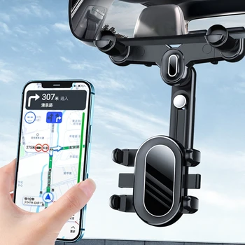 Otáčanie v rozsahu 360 stupňov Dash Cam Mount Mobilné Telefóny Držiteľ Vozidla SUV Nastaviteľný Stojan Spätné Zrkadlo Mount GPS Telefón Držiak