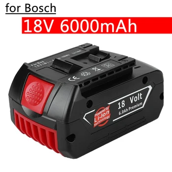 Pre Bosch Batérie 18V 6.0 Ah Lítium-Iónová Napájanie Nástroj Nabíjateľné Batérie, Elektrický Vrták Vhodné Pre Modely BAT609,BAT618, BAT610