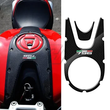 Pre Ducati Monster 796 2008-2014 3D Carbon-vzhľad Motocykla Plyn Tank Pad Protector