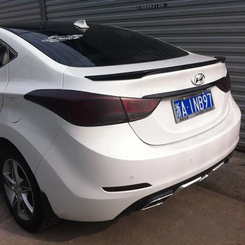 Pre Hyundai Elantra Spojler 2012 2013 2014 2015 Auto Chvost Krídlo Dekorácie ABS Plast Nevyfarbené Primer Zadný Spojler batožinového priestoru