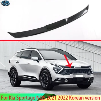 Pre Kia Sportage NQ5 2021 2022 kórejská verzia Uhlíkových Vlákien Štýl Prednej Centrum Oka Mriežky Gril Kryt Radiátora Pásy Výbava
