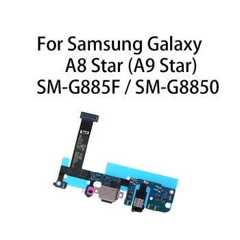 Pre Samsung Galaxy A8 Star (A9 Star) SM-G885F SM-G8850, USB Nabíjací Dock konektor typu Jack Poplatok Rada Flex Kábel