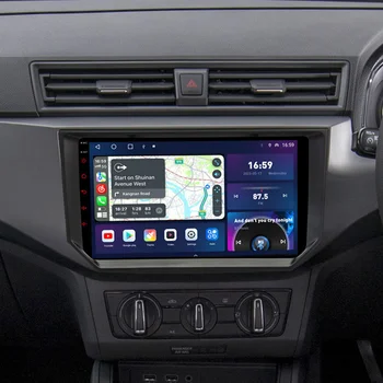 pre Seat Ibiza Mk5 6f 2017 2019 2020 2021 Qled 2k 8core 8g+256g Android Auto Gps Navigácie Auto Multimediálne 4g Sim Rádio Carplay