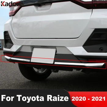 Pre Toyota Raize 2020 2021 ABS Chrome Auto Zadnej Spodnej časti Nárazníka Kryt Výbava Chvost batožinového priestoru Liatie Obloha Pásy Nálepky Príslušenstvo