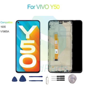 Pre VIVO Y50 Displej Nahradenie 2400*1080 1935, V1965A Pre VIVO Y50 Dotykový LCD Digitalizátorom.