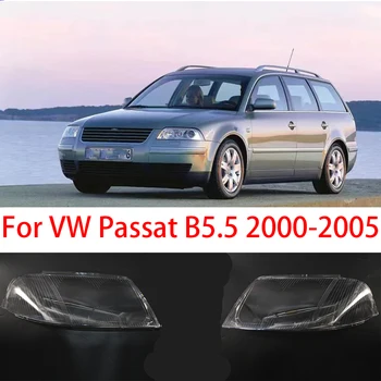 Pre VW Passat B5.5 2000 -2005 Auto Predné Svetlomety Transparentné Lampshades Lampa Shell Svetlomety Shell Kryt