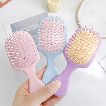 Roztomilý Mini Solid Farba Masáž Anti-skrutku Hairbrush Špirála Domov Prenosný vzduchový Vankúš Činnosť Telocvični Vlasov Kefa pre Ženy, Detské Veci