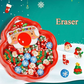 Roztomilý Snehuliak Santa Mini Gumy Kawaii Kaučuku, Gumy Študent Deti Darčeky Kórejský Kancelárske Potreby Školské Potreby Vianoce