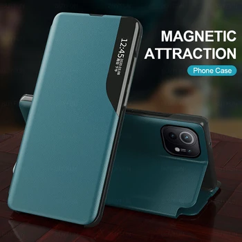 Smart View Magnetický Stojan, Držiak, Flip Kožené puzdro Pre Realme10 Realme 10 4G RMX3630 6.4