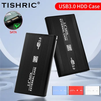 TISHRIC Externý HD Prípade 2.5 HDD Prípade SSD Pevný Disk Box Krytu SATA na USB 3.0/2.0 Pevného Disku Prípade Adaptér do 6Gbps 10TB