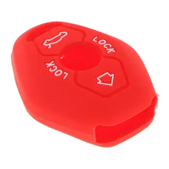 Tlačidlami Kľúča Vozidla Taška Vstup Flip Shell Diaľkové Držiteľ Prípade, Červená