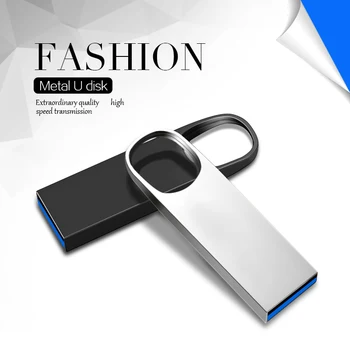 USB2.0 Kovový Disk 64 GB 32 GB, 128 GB Prenosný Počítač Skladovanie Memory Stick Nepremokavé Flash Pamäť