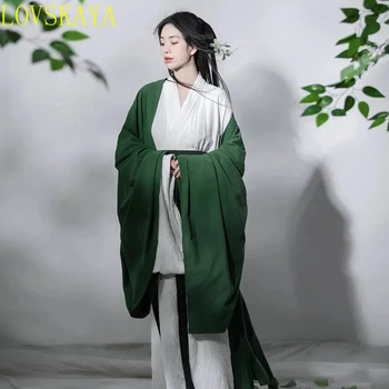 Veľká Veľkosť 2XL Hanfu Šaty Žien Čínskej Tradičnej Hanfu Nastaviť Žena Cosplay Kostým Lete Hanfu Zelená Čierna Biela DrFor Ženy