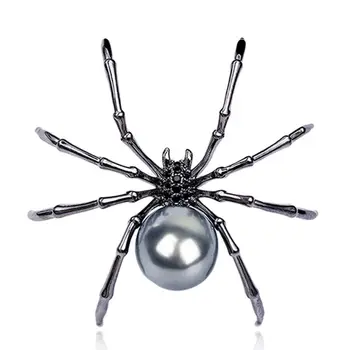 Viktoriánskej perleť Telo a Micro Pave Spider Brošne Kolíky Ženy Šperky