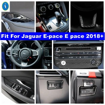 Volant / Gear Shift Panelu / Dvierka Misy / AC Kryt Výbava Pre Jaguar E-tempo E Tempo 2018 - 2023 Uhlíkových Vlákien Vzhľad Príslušenstvo