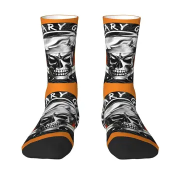 Vtipné Mens Lebky Kuchár Kulinárske Genius Šaty Ponožky Unisex Pohodlné Teplé 3D Tlač Varenie Pirátske Posádky Ponožky