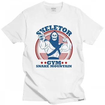 Vtipné Skeletor Telocvični T-shirt Had Mountain T Shirt Mužov On-Man A Majstri Vesmíru Tričko Krátke Rukávy Bavlna TeeTops