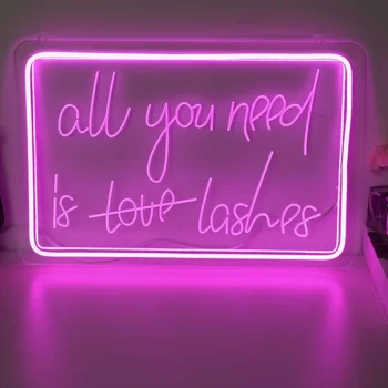Všetko, Čo Potrebujete, Je Láska Riasy Neon Engrave Prihláste Sa Prispôsobiť Prispôsobenie Led Písmená Neónové Svietidlo Pre Salón Steny, Dekorácie