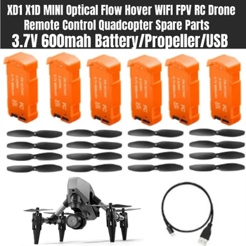XD1 X1D MINI Optical Flow Hover WIFI FPV RC Drone Diaľkové Ovládanie Quadcopter Náhradné Diely 3,7 V 600mah Batérie/Vrtule/USB