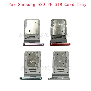 Zásuvka na Kartu SIM Slot Karty SIM Držiak Pre Samsung S20 FE G780F G781 5G Pamäťovú MicroSD Kartu Sim Zásobník Opravy Dielov