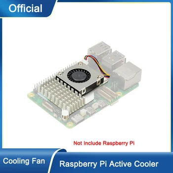 Úradný Raspberry Pi Aktívny Chladič Kovový Chladič s Nastaviteľnou Rýchlosťou Chladiaci Ventilátor pre Raspberry Pi 5
