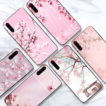 Čerešňový Kvet kvetu Sakura bud Telefón puzdro Na Huawei honor Mate 30 40 50 20 8 70 5 9 10 Pro P x i s y Lite nova