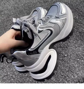 Ženské mikrovlákna priedušná oka shockproof Maratón beh, jogging topánky dámske na voľný čas anti-slip cestnej premávky chôdza športová obuv