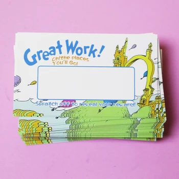 【Tvorivé obojstranné scratch card] vyzýva Tvorivé odmenu obojstranné stieracie karty DIY self-made prázdne rukou