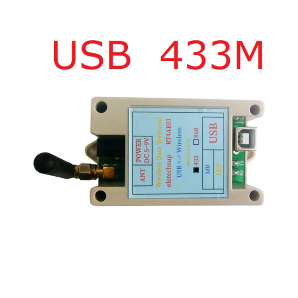 RS485, RS232, USB Bezdrôtový Vysielač 20DBM 433M Prijímača a Vysielača VHF/UHF Rádio Modem(USB)